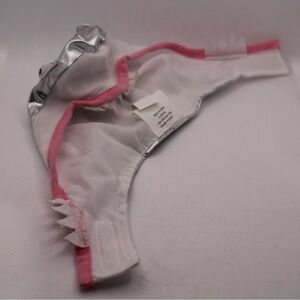 Small Animal or Cat Pink and Silver Shark Fin Hat